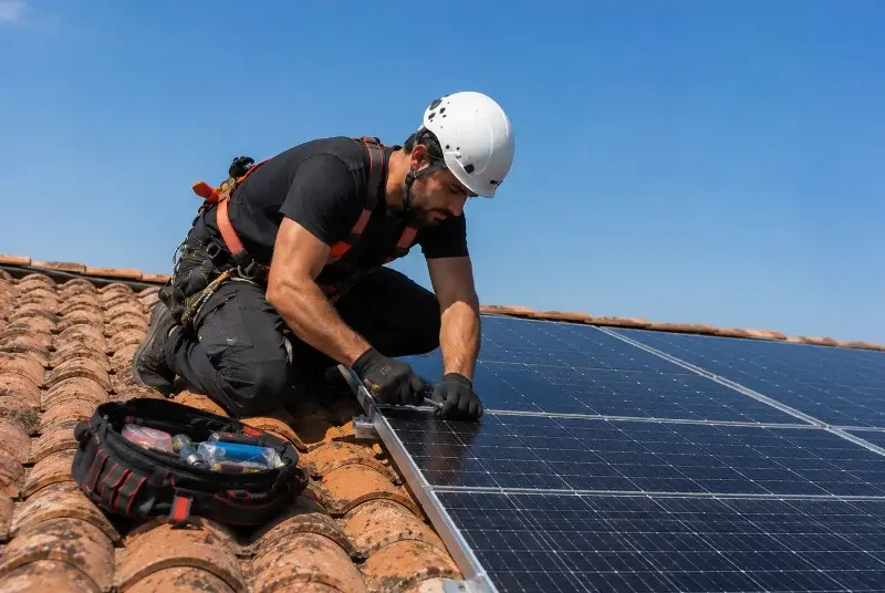 Maintenance et monitoring de panneaux solaires à Saint-Yaguen