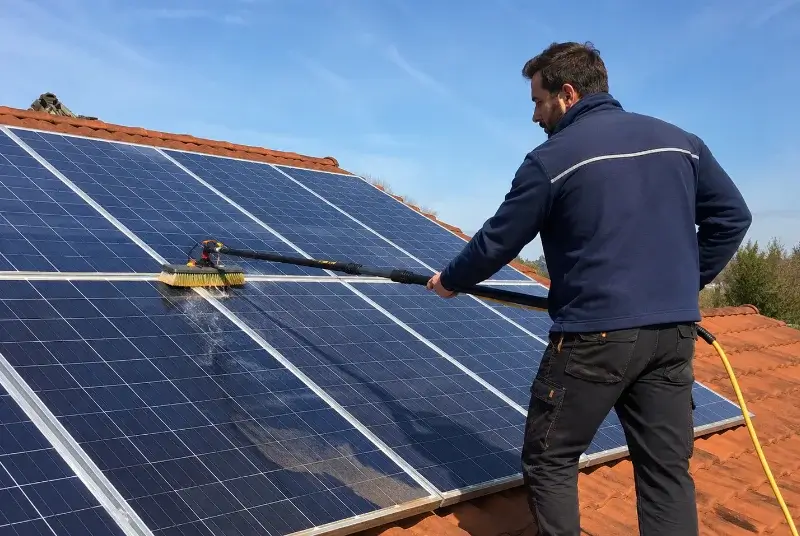 Nettoyage et entretien de panneaux solaires à Saint-Yaguen